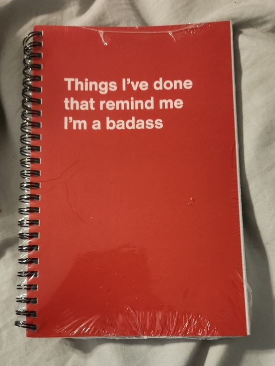 wtf notebooks Other - Red Spiral Notebook - Things I've Done That Remind Me I'm a Badass